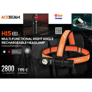 ไฟฉายAcebeam รุ่น H15 V2.0 HeadLamp ประกัน 1 ปี