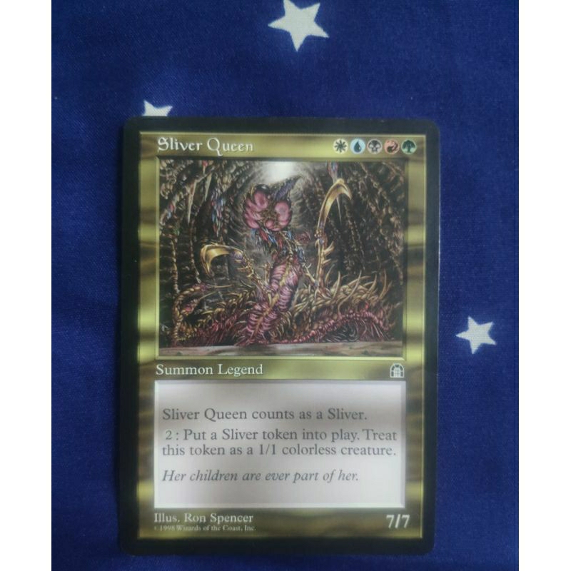 Sliver Queen + 4 Tokens – Custom MTG Card – High Quality, Near Mint