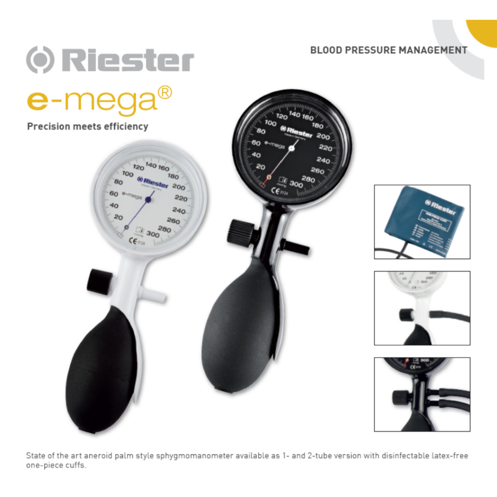 riester-เครื่องวัดความดันโลหิตแบบเข็ม-รุ่น-e-mega-aneroid-sphygmomanometer-r1370-1375