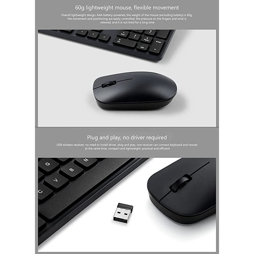 xiaomi-wireless-keyboard-and-mouse-combo-ชุดเมาส์และคีย์บอร์ดไร้สาย-ดีไซน์หรูหรา-เสียงเบา-ใช้งานง่าย-รับประกัน6เดือน