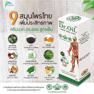 ครีมนวด ดร.ออย สูตรเย็น Dr.oil ลดปวดสูตรใหม่