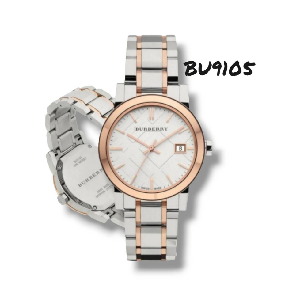 พร้อมส่ง!! นาฬิกา Burberry Two Tone Rose Gold Stainless Steel Bu9105 ...