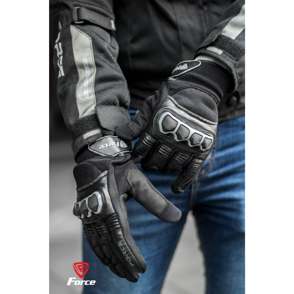 ถุงมือสำหรับขับขี่มอเตอร์ไซค์ FORCE RIDER GLOVES มาใหม่ !!! | Shopee ...