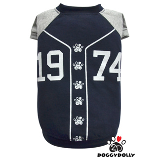 Petcloths -Doggydolly  เสื้อผ้าแฟชั่น สัตว์เลี้ยง ชุดหมาแมว เสื้อยืด คอกลม  T-Shirt  ขนาด1-9โล T786
