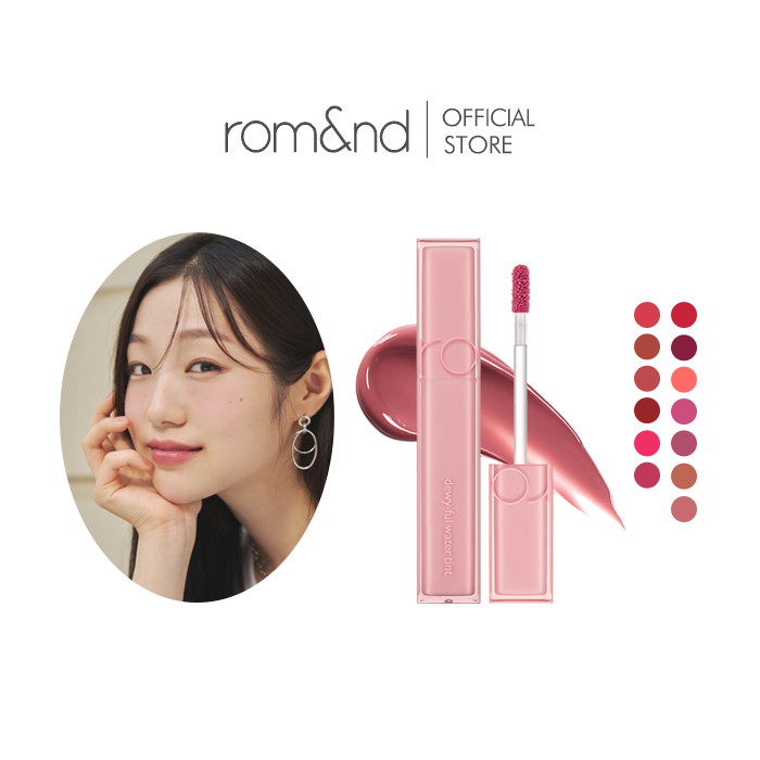 [rom&nd official] rom&nd Dewyful Water tint (13 Colors) | Shopee Thailand