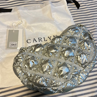 [Used like new] กระเป๋า Carlyn Cozy glaze silver แท้ ป้าย siam discovery