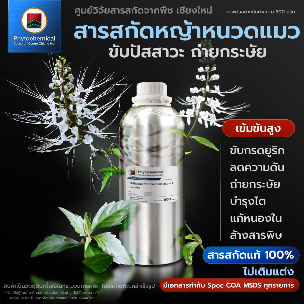 สารสกัดหญ้าหนวดแมว(แบบน้ำ) Java tea extract สารสกัดจากพืช สารสกัด