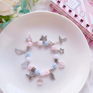 Bracelet กำไลข้อมือ สร้อยข้อมือหัวใจติดปีก winged Heart Bracelet   | Chanis Store