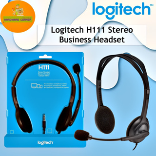 เช็ครีวิวสินค้า💥SALE ลดพิเศษ💥⚡️หูฟังสเตอริโอ⚡️Logitech H111 Stereo Headset With Microphone 3.5mm ของแท้ ราคาถูกๆ 1Y.