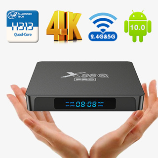 ภาพขนาดย่อของสินค้าX96Q PRO TV Box Android 10 Smart tv box TvBox Allwinner H313 Quad Core 4K 60fps 2.4G Wifi Google Player Youtube