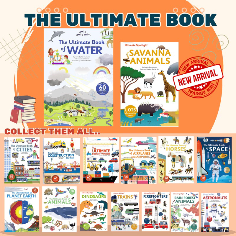 ใหม่-ultimate-book-series-และ-spotlight-astronuats-rain-forest-animals-firefighters-trains-horses-planet