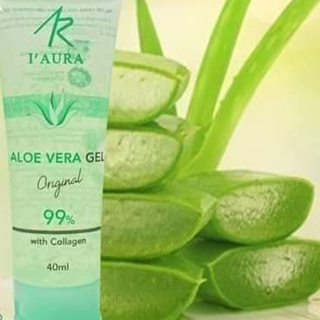 I Aura Gel  Alove Vera 100%Original Skin Care With Collagen 40Ml