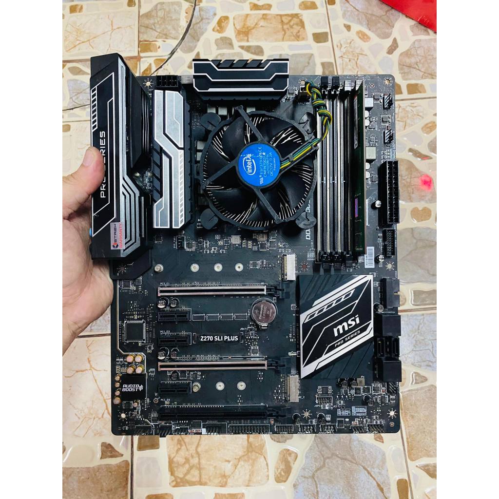 ขายชุดเมนบอร์ด,ซีพียู,แรม MSI SLI PLUS Z270,DDR4 4GB BUS2133,G4400 ...