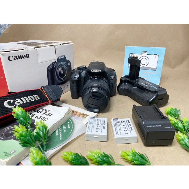 Canon 650d เลนส์ 18-55 และกริป เมนูไทย พร้อมใช้งาน | Shopee Thailand