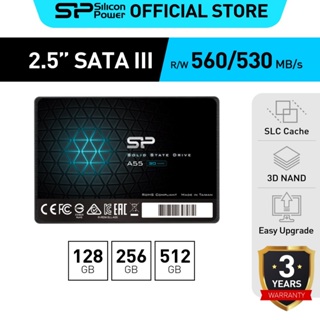 เช็ครีวิวสินค้าSilicon Power Ace A55 SSD 3D NAND with SLC Cache SATA III 2.5" Internal Solid State Drive- รับประกัน 3 ปี
