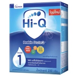 *[นมผง] ไฮคิว พรีไบโอโพรเทก สูตร 1 ขนาด 250 นมผงสำหรับเด็กทารกแรกเกิด - 1 ปี Hi-Q Prebio Proteq Step 1 (Dumex) 9404