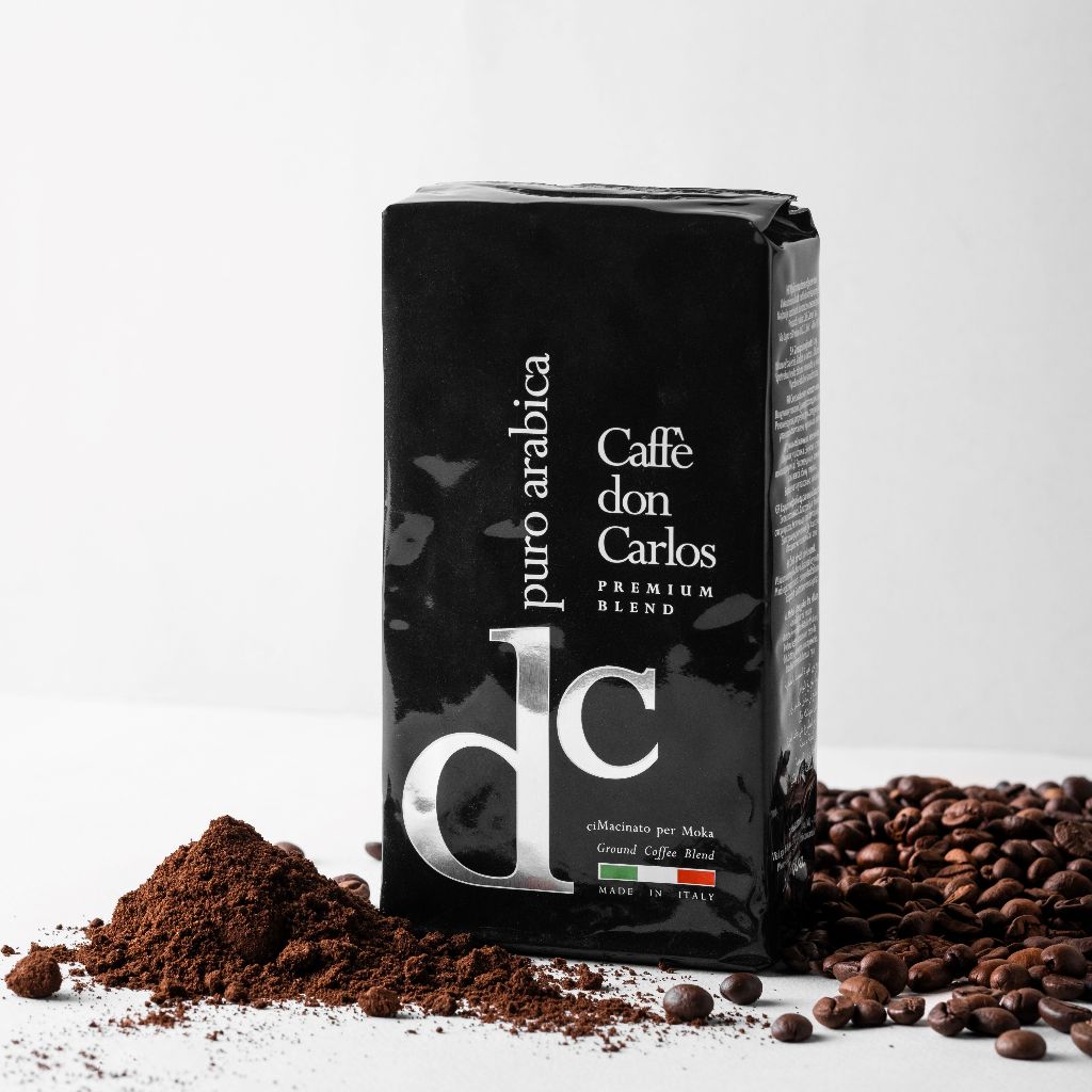 don-carlos-กาแฟคั่วบดอาราบิกา100-พรีเมียมแท้จากอิตาลี-italian-100-puro-arabica-ground-coffee