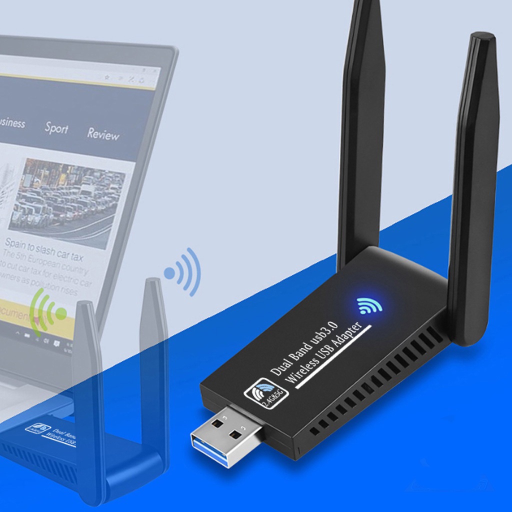 ตัวรับสัญญาณ-wifi-5g-ตัวรับ-wifi-usb3-0-dual-band-usb-adapter-1300mbps-2-4ghz-5-0ghz-usb-รับสัญญาณ