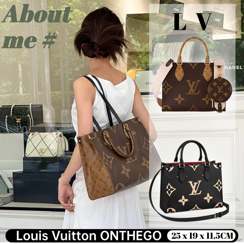 LV ONTHEGO PM 25*19*11.5CM in 2023  Bags, Luxury bags, Purses and handbags
