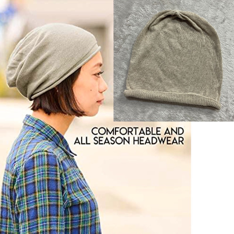 หมวกไหมพรม MUJI NonItchy Ribbed Beanie 14982697484 Shopee Thailand