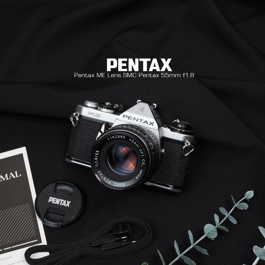 Pentax กล้องฟิล์ม Pentax ME Lens SMC 55mm f1.8 Full Working Shopee