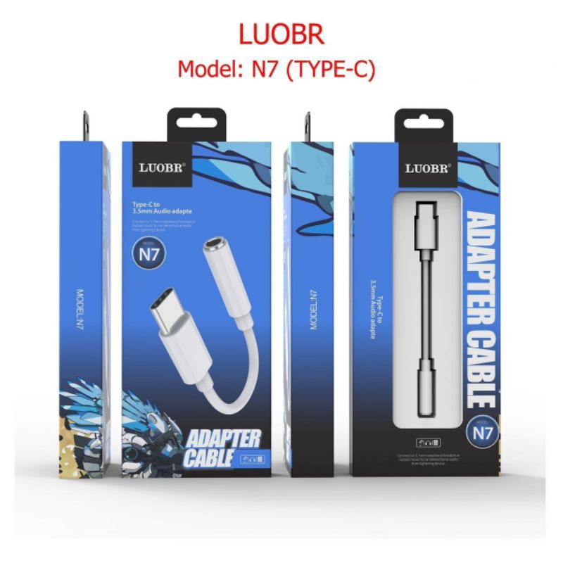 สายแปลง รุ่น LBR N7 อะแดปเตอร์ แจ็คหูฟัง USB Type-C To 3.5mm | Shopee ...