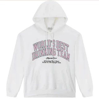 ROUGH CUT World's Best Drinking Team Hoodie® / Off White