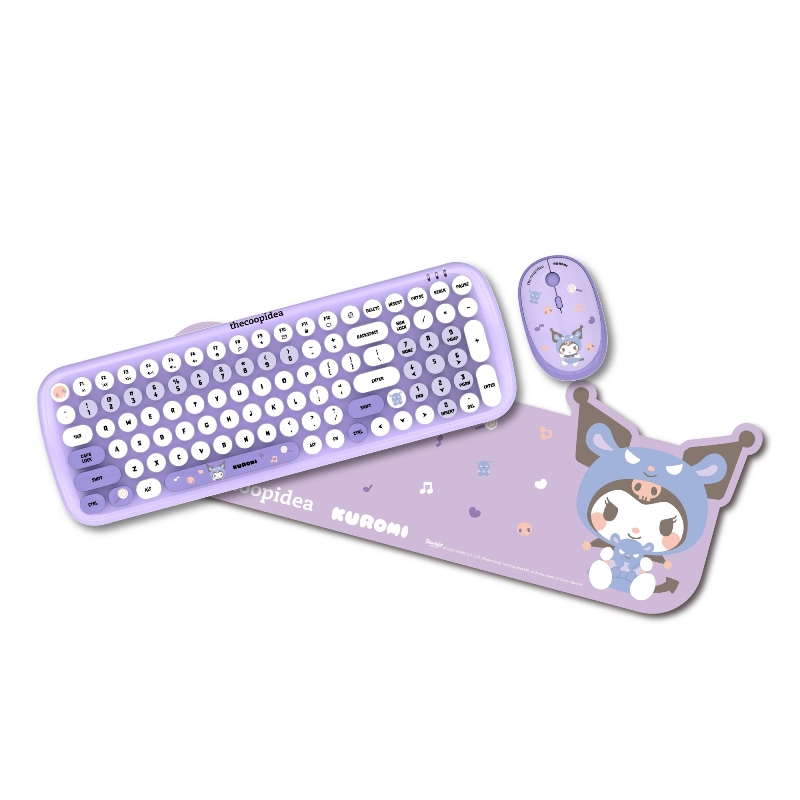 Thecoopidea Sanrio Wireless Keyboard Mouse Set Little Twin Stars Hello ...