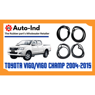 ยางขอบประตู Toyota Hilux Vigo/Vigo Champ รุ่น 4 ประตู 2004-2015 ตรงรุ่น ฝั่งประตู [Door Weatherstrip]