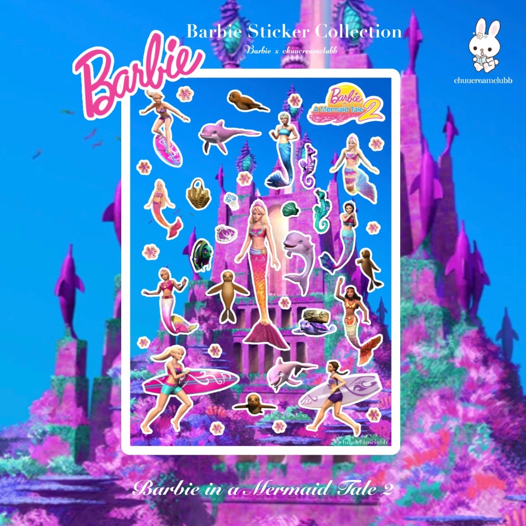 Barbie Sticker Collection สติ๊กเกอร์บาร์บี้ (Barbie in a Mermaid Tale2 ...