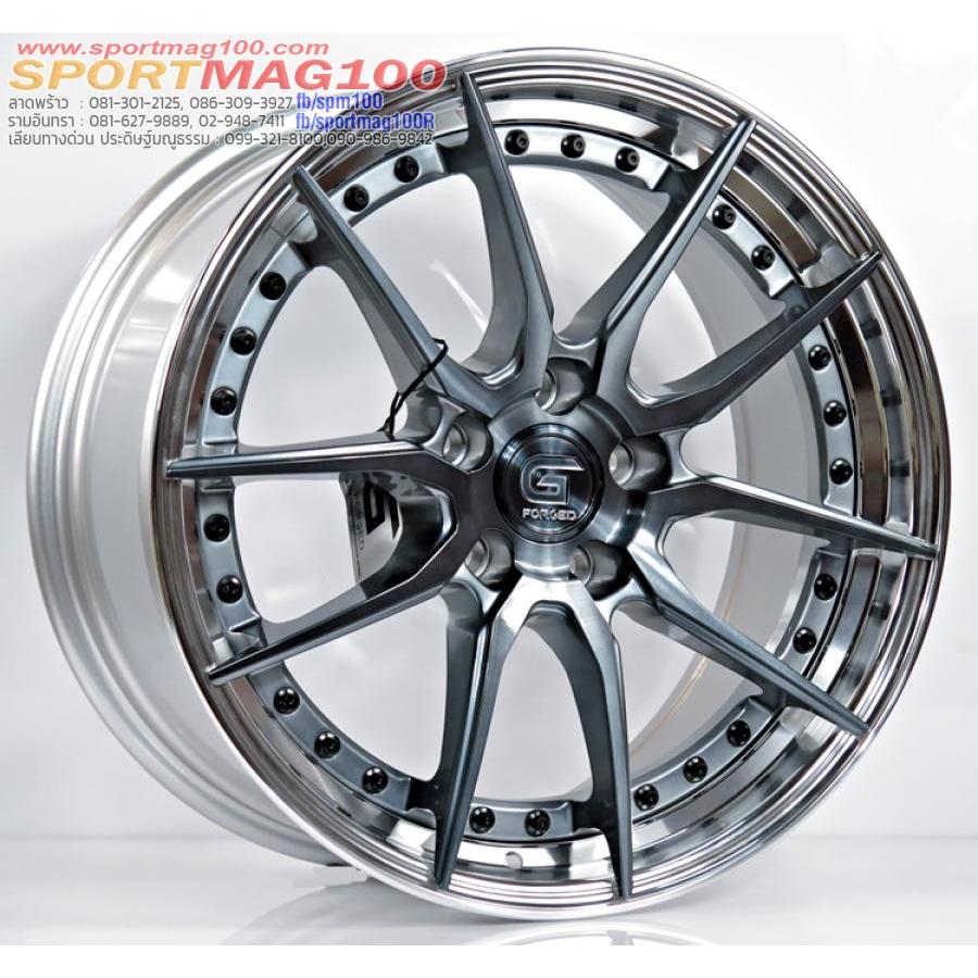 ล้อแม็กซ์ G-FORGED GF04 สี Brus Silver Black CL 8.5-18นิ้ว 5รู114/112 ...