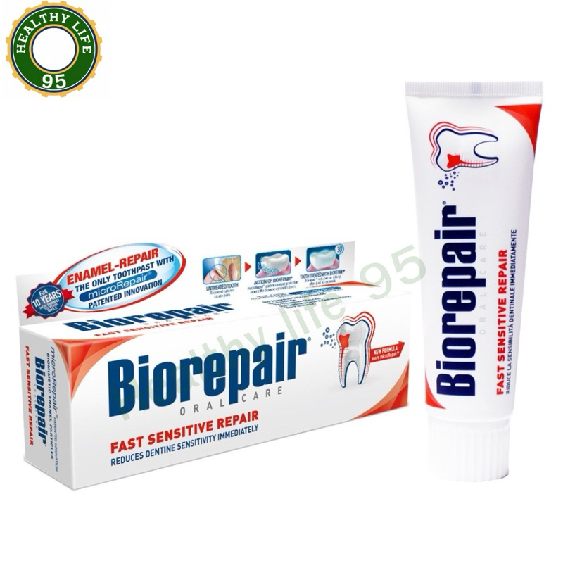 Biorepair Oralcare Fast Sensitive Repair 75ml.ยาสีฟัน ไบโอรีแพร์ ออรัล ...