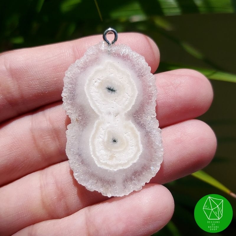 quartz-stalactite-slice-flower-pendant-เฉพาะจี้