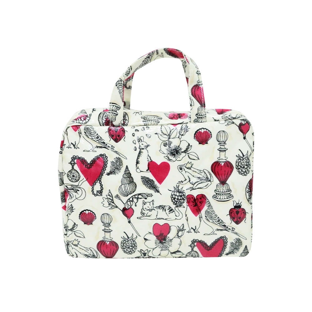 Cath Kidston Two Part Wash Bag Shape my Heart Cream Shopee Thailand