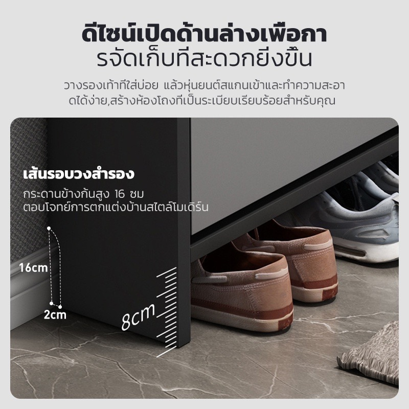 ตู้รองเท้า-ประตูผลัก-ชั้นวางรองเท้าไม้-ประหยัดพื้นที่-เก็บได้เยอะ-สวยหรู-ทรงทันมัยน่ารัก-รุ่นใหม่ลดราคา-ส่งจากไทย