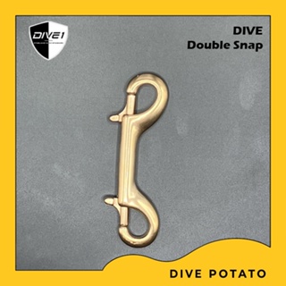 Dive1 Rose Gold Stainless Steel Double snap Double End snap 100mm for scuba diving ตะขอเกี่ยวอุปกรณ์สำหรับการดำน้ำลึก