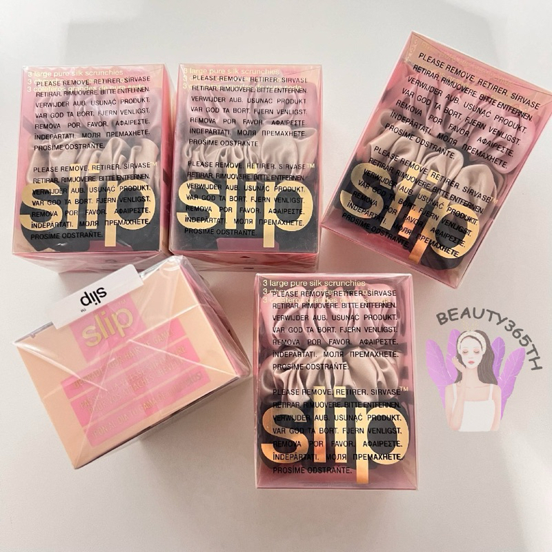 แบ่งขาย-slip-pure-silk-large-scrunchies-กล่อง-3-pk
