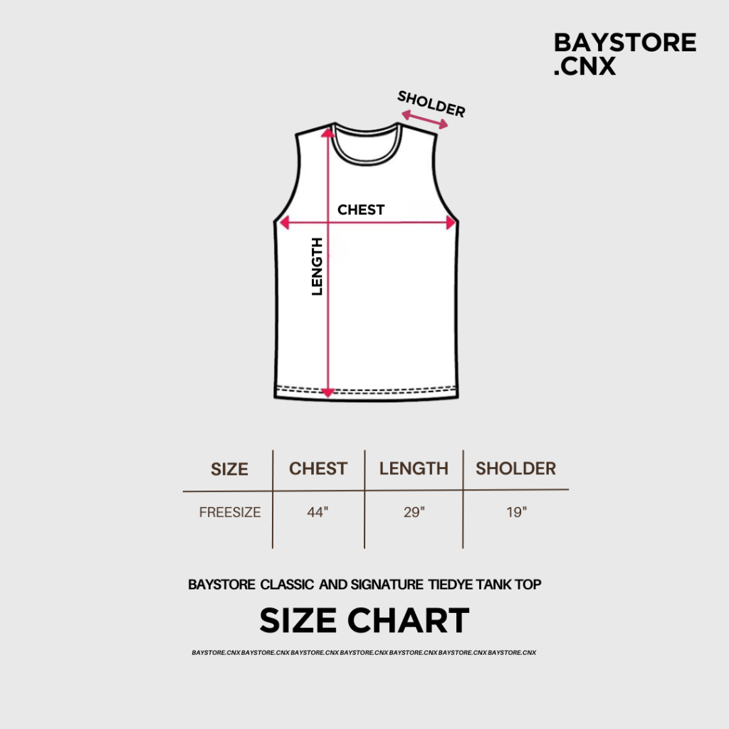 baystore-เสื้อคอกลมแขนกุดผ้าฟอกมัดย้อมสกรีน-ทรงสวย