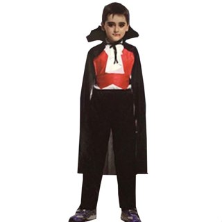 ภาพหน้าปกสินค้าHaloweenเด็กชายชุดแดรกคูล่าชาย มีผ้าคลุมดำแยกสำหรับเด็กชุดHaloween ที่เกี่ยวข้อง