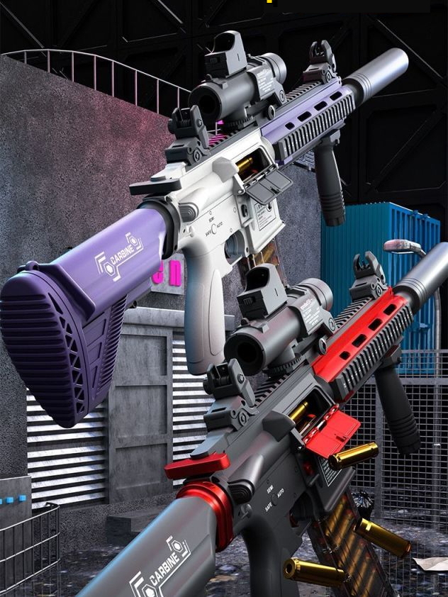 【คุณภาพสูงมาก】ปืนกระสุนโฟม ไฟฟ้า Hardy อัตโนมัติ shell ejection M416 ...