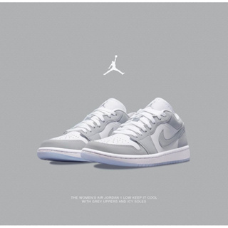 Nike Air Jordan 1 Low "Wolf Grey" (ของแท้100%)