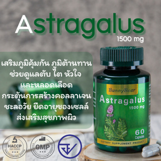 สมุนไพร Astragalus (แอสทรากาลัส ) หวัด ภูมิแพ้ แก้อาการปวดเมื่อยตามร่างกาย 30 และ 60 แคปซูล