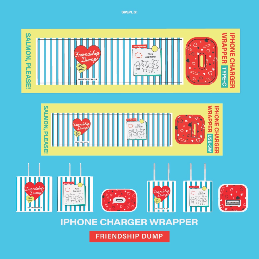 New Arrival! ⭐️ : Charger wrapper TYPE-C/USB-5W (FriendShip dump) สติก ...