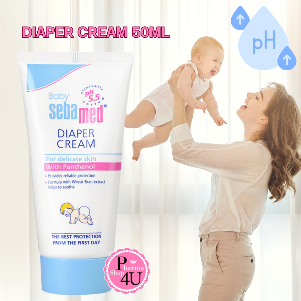 Sebamed Baby Diaper Rash Cream 50 ml (จำนวน 1 หลอด) ครีมผื่นผ้าอ้อม ...