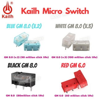 ภาพหน้าปกสินค้า✨พร้อมส่งด่วน จากไทย✨สวิตซ์คลิกเมาส์ Kailh GM 2.0 6.0  8.0  8.0(v.2)  Mouse Micro Switch ที่เกี่ยวข้อง