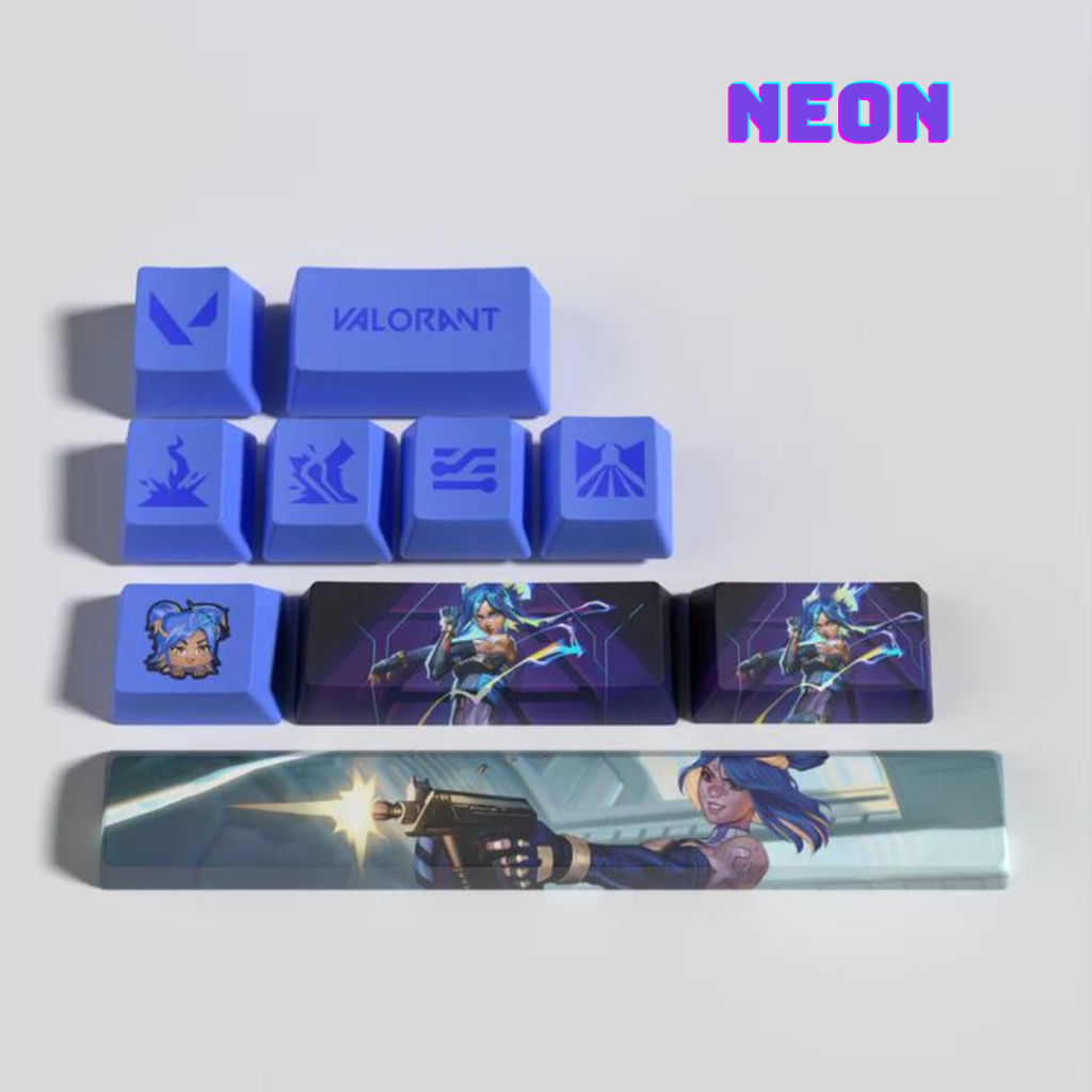 (พร้อมส่งจากไทย) Valorant Keycap คีย์แคป ปุ่มกดคีย์บอร์ด 10 keys OEM ...