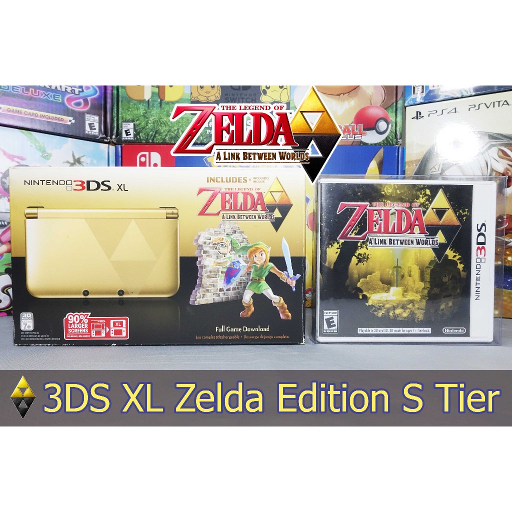 Nintendo 3DS XL Zelda Edition US ZONE "S Tier" + Game Zelda Shopee