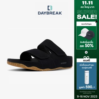 [15MALL11 ลดเพิ่ม 15%] [ส่งฟรี] Daybreak Softwood Hemp Black รองเท้าแตะ แบบสวม กัญชง สีดำ นุ่มสบาย ผู้ชาย ผู้หญิง