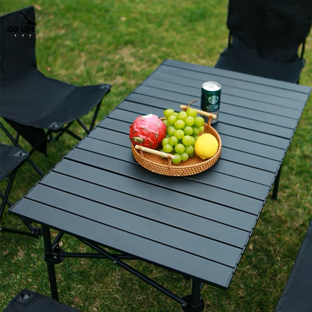 โต๊ะพับได้ โต๊ะพับแคมป์ปิ้ง Folding table แบบพกพา อลูมิเนียม กลางแจ้ง ...