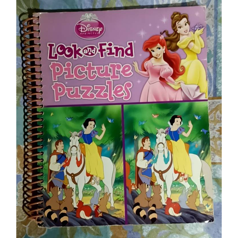 หนังสือจับผิดภาพที่ไม่เหมือนกัน DISNEY PRINCESS : Look and Find Picture ...